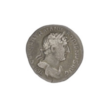 Denarius, Hadrian (76–138; Roman emperor 117–138). Obverse: Bust of Hadrian with laurel wreath