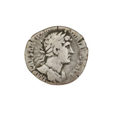 Denarius, Hadrian (76–138; Roman emperor 117–138). Obverse: bust of Hadrian with laurel wreath