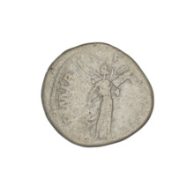 Denarius, Hadrian (76–138; Roman emperor 117–138). Obverse: Bust of Hadrian with laurel wreath