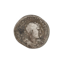 Denarius, Hadrian (76–138; Roman emperor 117–138). Obverse: Bust of Hadrian with laurel wreath