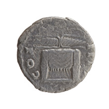 Denarius, Antoninus Pius (86–161; Roman emperor 138–161) — obverse: head of Antoninus Pius in a