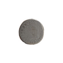 Denarius of Antoninus Pius (86–161; Roman emperor 138–161). Obverse: head of the emperor in a