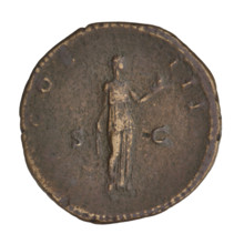 Dupondius, Hadrian (76–138; Roman emperor 117–138). Obverse: head of Hadrian in radiant crown
