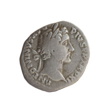 Denarius of Antoninus Pius (86–161; Roman emperor 138–161), ca. 147–148. Obverse: head of Antoninus