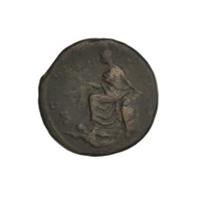 Hadrian (76–138; Roman emperor 117–138). Obverse: head of Hadrian in laurel wreath facing right;