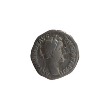 Denarius, Antoninus Pius (86–161; Roman emperor 138–161). Obverse: Head of Antoninus Pius in a