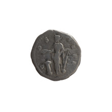 Denarius, Antoninus Pius (86–161; Roman emperor 138–161), personifications; 148–149. Obverse: head