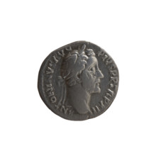 Denarius of Antoninus Pius (86–161; Roman emperor 138–161), c. 148–149. Obverse: head of Antoninus