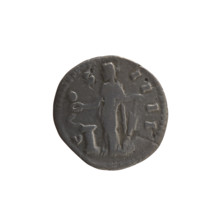 Denarius of Antoninus Pius (reigned 138–161). Obverse: head of the emperor in a laurel wreath