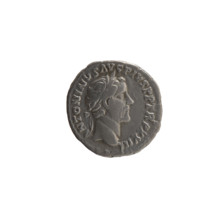 Denarius of Antoninus Pius (86–161; Roman emperor 138–161). Obverse: head of Antoninus Pius in a