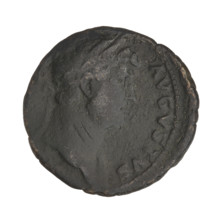 Hadrian (76–138; Roman emperor 117–138). Coin (Rome, 119–138). Obverse: Bust of Hadrian with laurel