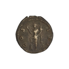 Denarius, Hadrian (76–138; Roman emperor 117–138). Obverse: head of Hadrian in laurel wreath facing
