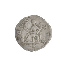 Denarius, Hadrian (76–138; Roman emperor 117–138). Obverse: head of Hadrian in laurel wreath facing
