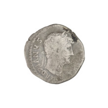 Denarius, Hadrian (76–138; Roman emperor 117–138). Obverse: head of Hadrian in laurel wreath facing