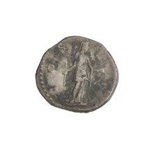 Denarius, Hadrian (76–138; Roman emperor 117–138). Obverse: head of Hadrian in laurel wreath facing