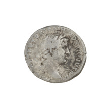 Denarius, Hadrian (76–138; Roman emperor 117–138). Obverse: head of Hadrian with laurel wreath