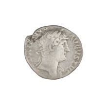 Denarius, Hadrian (76–138; Roman emperor 117–138). Obverse: head of Hadrian in laurel wreath facing
