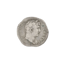 denarius; Hadrian (76–138; Roman emperor 117–138); Hercules (mythology); laurel wreaths; clubs;