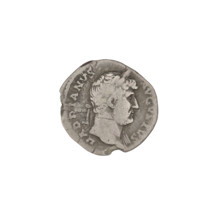 Denarius, Hadrian (76–138; Roman emperor 117–138). Obverse: head of Hadrian in laurel wreath facing