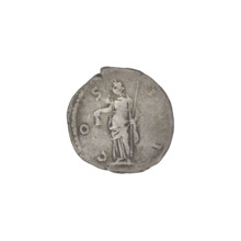 Denarius, Hadrian (76–138; Roman emperor 117–138). Obverse: head of Hadrian in laurel wreath facing