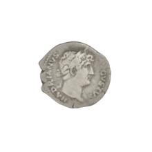 Denarius, Hadrian (76–138; Roman emperor 117–138). Obverse: head of Hadrian in laurel wreath facing