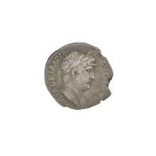 Denarius, Hadrian (76–138; Roman emperor 117–138). Obverse: head of Hadrian in laurel wreath facing