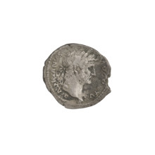 Denarius, Hadrian (76–138; Roman emperor 117–138). Obverse: head of Hadrian in laurel wreath facing