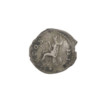 Denarius of Hadrian (76–138; Roman emperor 117–138). Obverse: head of Hadrian in laurel wreath