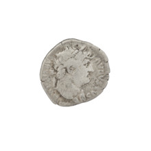 Denarius, Hadrian (76–138; Roman emperor 117–138). Obverse: head of Hadrian in laurel wreath facing