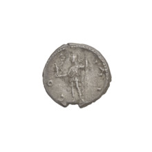 Denarius of Hadrian (76–138; Roman emperor 117–138). Obverse: head of Hadrian in laurel wreath