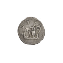 Denarius of Hadrian (76–138; Roman emperor 117–138), 125–128, Rome. Obverse: head of Hadrian in