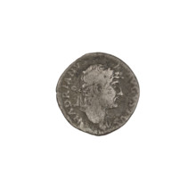 Denarius of Hadrian (reigned 117–138), 125–128; obverse: head of Hadrian in laurel wreath facing