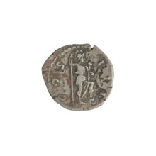 Denarius of Hadrian (76–138; Roman emperor 117–138). Obverse: head of Hadrian with laurel wreath