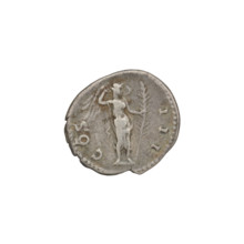Denarius, Hadrian (76–138; Roman emperor 117–138). Obverse: head of Hadrian in laurel wreath facing
