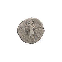 Denarius of Hadrian (76–138; Roman emperor 117–138). Obverse: head of Hadrian in laurel wreath