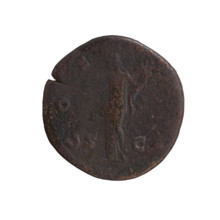 Dupondius, Antoninus Pius (86–161; Roman emperor 138–161), issuer Antoninus Pius — obverse: head of