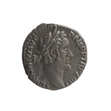 Denarius, Antoninus Pius (86–161; Roman emperor 138–161), issuer. Obverse: Head of Antoninus Pius