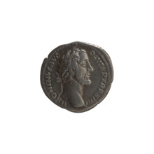 Denarius, Antoninus Pius (86–161; Roman emperor 138–161), issuer: Antoninus Pius. Obverse: Head of