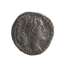 Denarius, Antoninus Pius (86–161; Roman emperor 138–161) – obverse: head of Antoninus Pius in