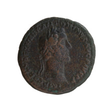 Antoninus Pius (86–161; Roman Emperor 138–161), issuer. Obverse: Head of Antoninus Pius in a laurel