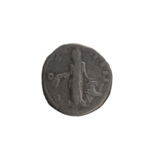 Denarius, Antoninus Pius (86–161; Roman emperor 138–161). Obverse: Head of Antoninus Pius in a