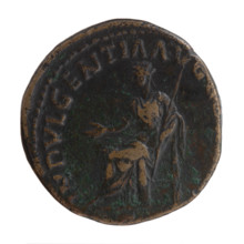 sestertius (forgery?), Antoninus Pius (86–161; Roman emperor 138–161), issuer: Antoninus Pius;