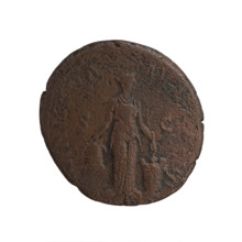 Antoninus Pius (86–161; Roman emperor 138–161), issuer; obverse: head of the emperor in a laurel