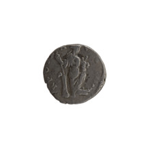 Denarius, Antoninus Pius (86–161; Roman emperor 138–161). Obverse: Head of the emperor in a laurel