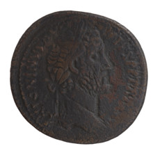 Sestertius, Antoninus Pius (86–161; Roman emperor 138–161), issuer: Antoninus Pius. Obverse: head