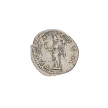Denarius of Aelius (101–138; successor of Hadrian 136–138), c. 137, Rome. Obverse: head of Aelius