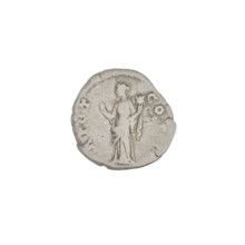 Denarius of Aelius (101–138; successor of Hadrian 136–138). Obverse: head of Aelius facing right;