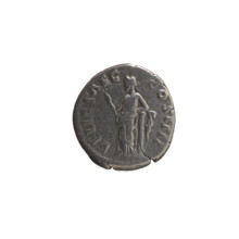 Denarius of Antoninus Pius (86–161; Roman emperor 138–161). Obverse: head of the emperor in a