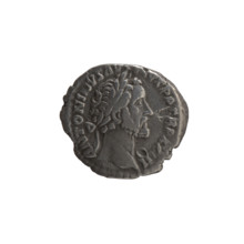 Denarius, Antoninus Pius (86–161; Roman emperor 138–161). Obverse: Head of Antoninus Pius in a
