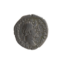 Denarius of Antoninus Pius (86–161; Roman emperor 138–161). Obverse: Head of Antoninus Pius in a